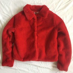 Epic Threads Soft  Faux Fur Jacket Girl Size XL NWT.